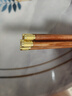 双枪非洲进口花梨木筷2026新款家用木筷子无漆无蜡 锦纹铜铛筷10双装 实拍图