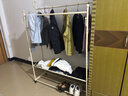 姗姗木艺落地衣帽架卧室加粗加厚晾衣架室内家用衣服架子简易双杆挂衣架 实拍图