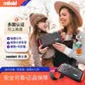 mifold儿童汽车安全座椅约3-4岁-12岁大童宝宝车载汽车用简单便携 comfort-01-骑士黑/新款坐垫加厚 实拍图