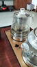 丰谷全自动上水电热水壶 茶台烧水壶 家用办公茶桌茶几嵌入式一体机茶具电茶炉套装 1L （37*20cm）底部上水金色-蒸茶款 实拍图