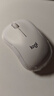罗技（Logitech）M221 轻音鼠标 无线鼠标 办公鼠标 对称鼠标 带无线微型接收器 米白色 实拍图