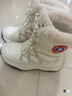 骆驼（CAMEL）熔岩雪地靴女懒人毛毛鞋冬季增高防寒休闲靴 L25W577050 米色 37 实拍图
