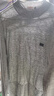 恒源祥100%羊毛衫男士针织衫纯色半高领毛衣15001006 浅灰 185/100A  实拍图