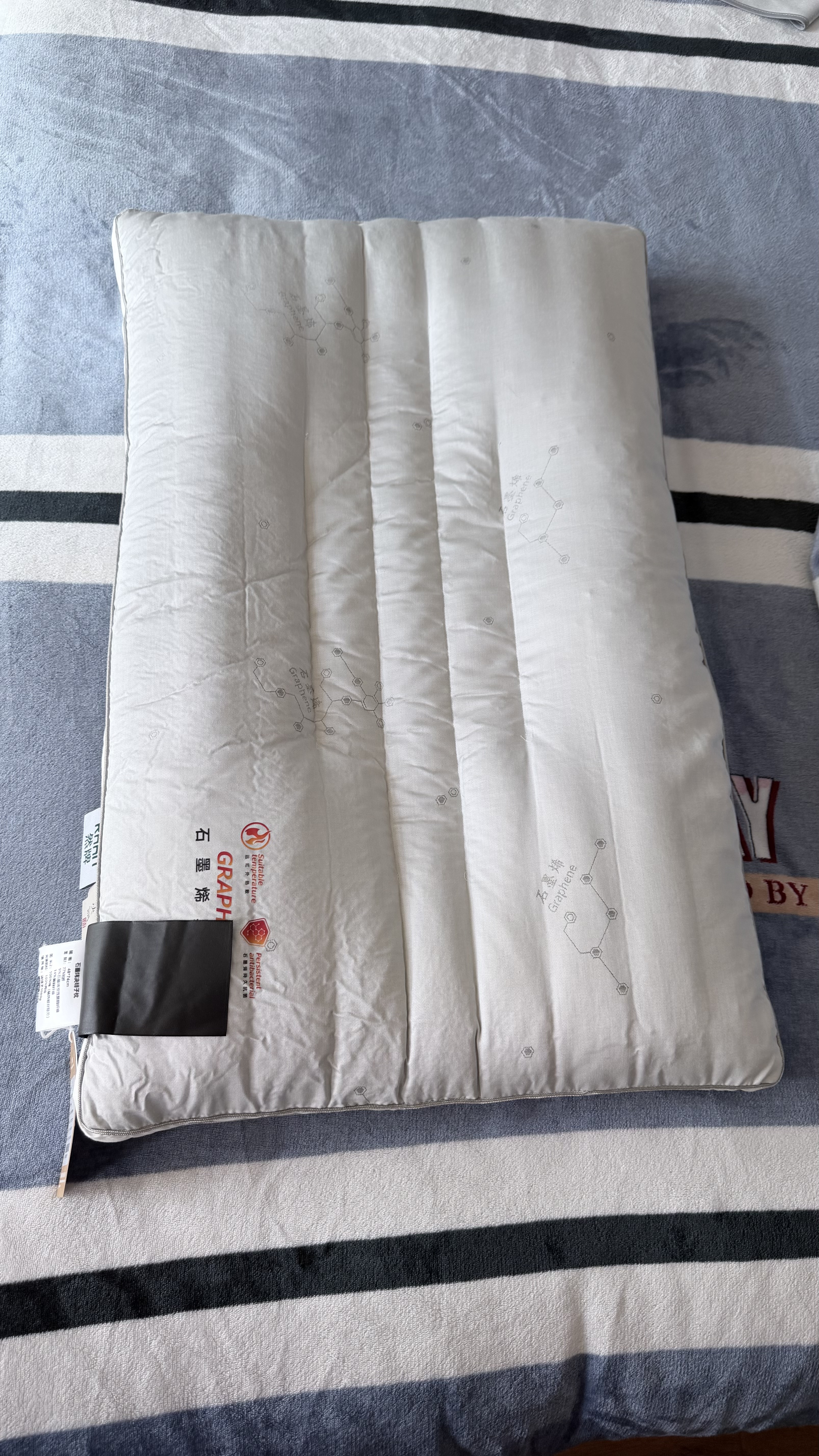 然牌决明子枕头  护颈枕颈椎枕芯软硬两用石墨烯单只装48x74cm 实拍图