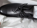 红蜻蜓真皮男鞋秋冬舒适商务休闲皮鞋高级正装德比鞋婚鞋WTA7376黑色40 实拍图