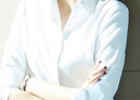 雀后白衬衫女职业长袖时尚正装设计感小众工作服 白色 M 实拍图