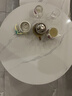 森生林岩板茶几客厅小户型简约轻奢椭圆形可伸缩茶桌 C14-1黑架灰箱 雪山白+雪山白 100cm椭圆茶几+70cm小圆边几 实拍图