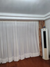 京东京造天丝绒白纱帘 不透人半遮光窗纱客厅阳台挂钩窗帘 宽3*高2.65米 实拍图