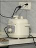 美的（Midea）一人食电压力锅1.8L 白玉晶釜 开盖火锅 一键排气免浸泡杂粮饭1-3人家用MY-E2400电饭煲高压锅年货 实拍图