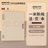 国誉（KOKUYO）【全网低价】一米新纯A5活页本办公笔记本子活页纸可替换附索引页 40张 米色 WSG-RUSP12LY 实拍图