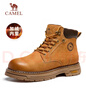 骆驼（CAMEL）王俊凯同款冬加绒户外工装马丁大黄靴男 G15W136025R 沙漠黄 40 实拍图