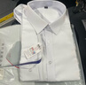 南极人衬衫男纯色长袖商务衬衫男士棉质舒适衬衣外套修身西装白衬衫男XL 实拍图