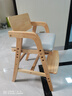 家逸实木学习椅小学生写字椅可调节升降座椅坐姿纠正椅子宝宝餐椅 实拍图