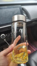 希诺玻璃杯单层加厚大容量家用办公泡茶杯子男车载水杯XN-6016L 400mL 实拍图