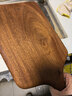 初心乌檀木牛排盘长方形西餐盘家用面包披萨板木制餐盘露营烤肉牛扒盘 实拍图