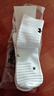 安德玛（Under Armour）篮球袜子 运动袜男女 跑步羽毛球防臭袜中筒棉袜 白色XL码三双装 实拍图
