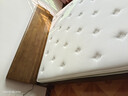 全友家居 胡桃木色实木床1.8米x2米高端大气主卧室双人大床原木轻奢风 实拍图