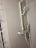 惠达（HUIDA）淋浴花洒套装增压数显家用浴室卫生间大顶喷背喷全套奶白色DW525S 实拍图