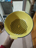 双层塑料洗菜盆沥水篮子厨房神器多功能客厅家用水果盘洗水果菜篮 青黄色 1个 实拍图