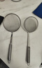 不锈钢漏勺过滤网筛极细家用滤油勺厨房油渣勺打沫勺一体成型 食品级不锈钢 【大号+中号】100密丿品质保障 实拍图