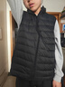 雪中飞秋冬新款男式轻薄羽绒服马甲基础男士短款羽绒秋马甲 宝石黑|8086 2XL 185/104A 实拍图