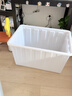 塑料水箱方桶加厚储水大号长方形养鱼牛筋泡瓷砖服装厂周转箱 进口料加厚120型（白/红/蓝/备注默认发白色） 实拍图