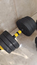 华亚（HUAYA） 哑铃男士杠铃套装可调节环保包胶手铃亚玲家用运动锻炼健身器材 一副两只总重20kg两用款【热销大众选择】 实拍图