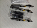 【京东物流】按动中性笔1008黑笔速干碳素黑色学生会议签字笔办公用品经典商务高颜值学生考试笔 3支笔+6支笔芯 实拍图