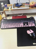 联想生态品牌异能者无线键鼠套装 轻音键盘鼠标长续航台式/小新适用 可爱女生礼物键盘鼠标黑莓粉KN520 实拍图