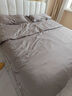 康尔馨五星级酒店床品A类60支纯棉贡缎简约四件套全棉被套灰色1.8米床 实拍图
