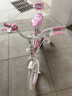 紫榕 儿童自行车女孩单车3-8岁公主款脚踏车男女宝宝小孩童车 公主粉【送货上门】加厚白胎升级 16寸 适合100-120cm 实拍图
