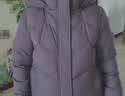 坦博尔羽绒服女中长款带帽宽松舒适保暖妈妈款外套510560D 香融紫 170  实拍图