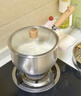 双枪奶锅316L不锈钢婴儿宝宝辅食小奶锅汤锅雪平蒸锅加厚 20cm 实拍图