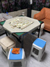 梦多福 麻将桌折叠便携式餐桌两用方桌棋牌桌简易家用手搓麻将机桌子 升级款90合金包边+加厚碳素钢不挡腿折叠腿 新升级 实拍图