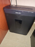 得力碎纸机4级保密单次6张5分钟连碎小型家用办公文件粉碎机15L容量 带钉碎纸33088 实拍图