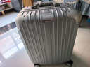 飞流（FREELEO）防刮耐摔铝框拉杆箱男行李箱女万向轮旅行箱包学生密码箱皮箱子 经典款·靓银灰【一体铝框·隐藏挂包功能】 20英寸 【小型登机箱·1-7天短途游】 实拍图