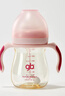 好孩子（gb）PPSU婴儿奶瓶宽口径奶瓶带手柄吸管小饿魔系列240ml粉色 6个月+ 实拍图