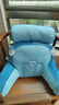 达克鸭床上靠枕床头靠垫软包大靠背垫椅子榻榻米沙发抱枕宿舍护腰枕 蓝象（透气亲肤面料） 含枕芯 宽70cm*含头枕高50cm（可拆洗，独立内胆） 实拍图