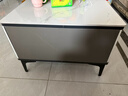 白蚁 岩板轻奢茶几电视柜组合现代简约小户型家用客厅伸缩茶几桌 4抽茶几（实木板＋岩板） 实拍图
