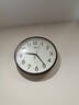 康巴丝（Compas）挂钟客厅 12英寸简约静音客厅石英钟表挂墙时钟 C2866 咖色30.5cm 实拍图