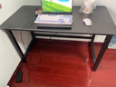 裕邻电脑桌家用台式书桌写字学习桌简易办公桌电竞长条桌子YLZ06 酷炫黑【升级加厚桌面】120*60cm 实拍图