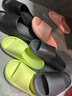 京东京造【泡泡云】踩屎感厚底轻盈防滑外穿拖鞋凉拖女士 浅绿37-38 实拍图
