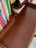 布匠家私 实木书桌带书架一体桌升降学习桌初中小学生家用写字桌电脑桌 胡桃色单桌 80*50*75cm书架版 实拍图