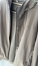 优衣库男装防风摇粒绒拉链连帽开衫/长袖外套481182 02 浅灰色 L /175/100A 实拍图