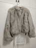 MSBEAST野兽小姐 高实穿度立领正肩时髦双色白狐坎毛皮草外套丨首尔月光 幻影清灰-双色晕染 S 实拍图
