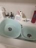 茶花 抗菌塑料盆25.5cm1只装洗脸盆子婴儿儿童洗内裤洗脚盆 蓝色* 实拍图