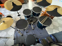 Bullfighter斗牛士架子鼓爵士鼓专业拉丝款成人儿初学者通用五鼓四镲蓝色 实拍图