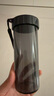 特百惠（Tupperware）莹彩430ML塑料杯男女士学生夏季运动水杯子户外便携大容量 酷炫黑 实拍图