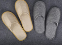 梦庭 一次性拖鞋【20只/10双】 家用待客旅行出差麻棉布拖鞋酒店专用 实拍图
