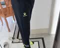 卡尔美（KELME）运动裤男春秋新款足球收腿裤透气修身弹力训练长裤 黑灰 L 实拍图